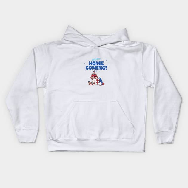 Spidey Claus HomeComing Kids Hoodie by ThatNoviceIllustrator